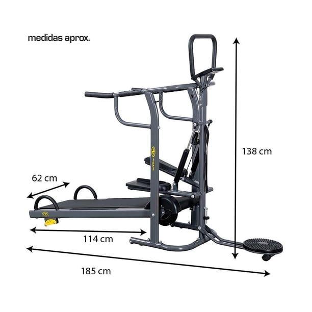 Imagen 4 de Caminadora manual 4 en 1 con escaladora Athletic Works WMT-2646