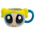 thumbnail image 2 of Taza Grande de Cerámica, Diseño Esculpido en 3D, Chicas Super Poderosas, Modelo Burbuja, Capacidad 591 mililitros, 2 of 4