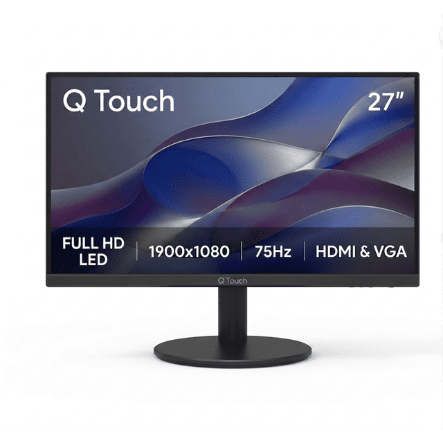 Monitor Qtouch 27 Pulgadas LED 1900 x 1080 FHD negro Qt-2700