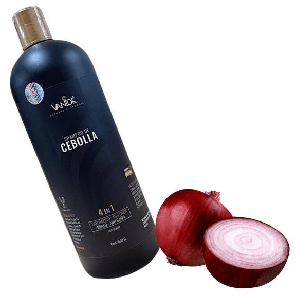Shampoo de Cebolla para crecimiento de Cabello Vanidé CAPILAR