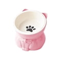 thumbnail image 2 of Cats Food Bowl Large Capacity Pet Food Bowl Cute Drinking Bowl For Cats To Protects The, 2 of 6