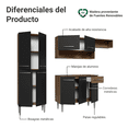 thumbnail image 4 of Cocina Integral Completa Madesa Emilly Top Marrón/Negro G20070, 4 of 15