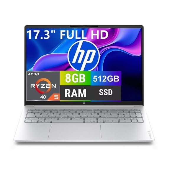 Laptop HP Omnibook 3 AMD Ryzen 5 40 8GB RAM 512GB SSD Plata