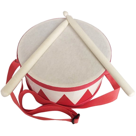 Instrumentos de percusión de tambor de marcha juguete de educación temprana tambor de juguete Musical con baquetas