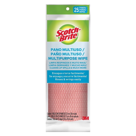 Rollo de Tela Multiusos Rosa Scotch Brite