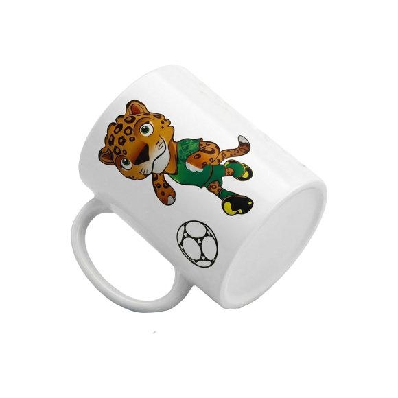 Taza de Ceramica FIFA Blanca Con Estampado de Mascota FIFIA