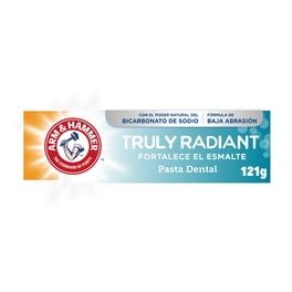 Arm & Hammer Pasta Dental Truly Radiant 121 gr Sonrisa más Blanca Tras 5 Días de Uso, Restaura el Brillo y Remueve Manchas. Fortalece el Esmalte