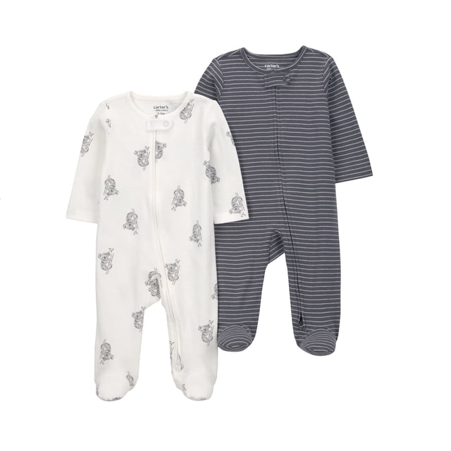 Pack de 2 mamelucos Child of Mine para Bebé Unisex 2 Piezas con Estampado de Koalas Gris Talla 0-3 Meses