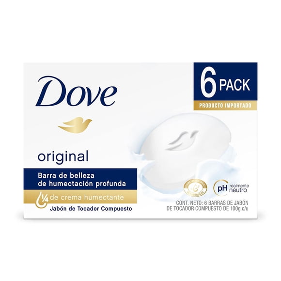 Jabón de Tocador Dove Original 6 Barras