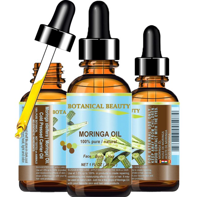 Aceite de Moringa Botanical Beauty 30 ml 100 % puro prensado en frío