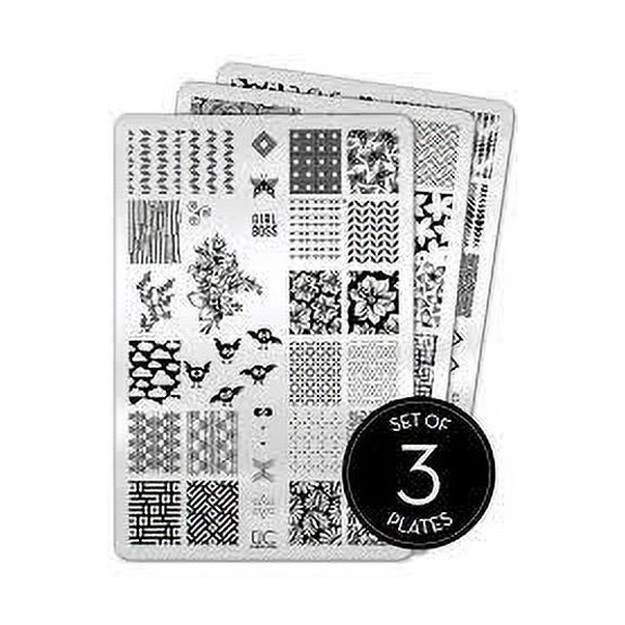 Placa para estampar Uber Chic 9,5 cm x 14,5 cm acero inoxidable