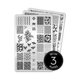 thumbnail image 1 of Placa para estampar Uber Chic 9,5 cm x 14,5 cm acero inoxidable, 1 of 1
