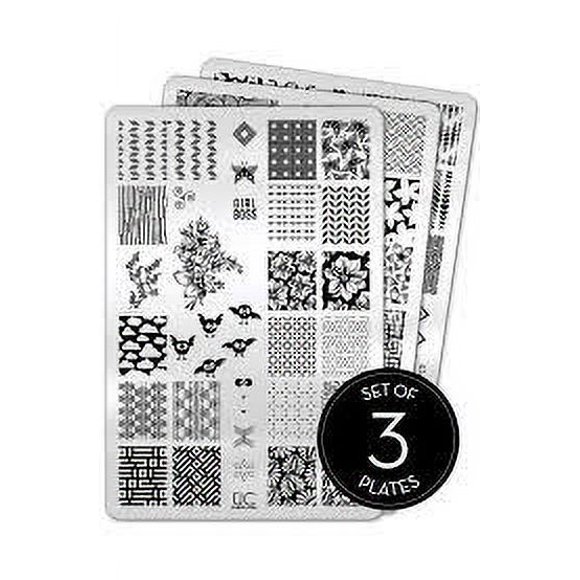 Placa para estampar Uber Chic 9,5 cm x 14,5 cm acero inoxidable
