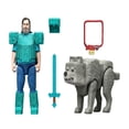 thumbnail image 3 of Figura de Acción Mattel Minecraft Steve y Lobo Pack de 2, 3 of 4