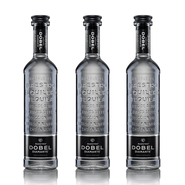 Pack de 3 Tequila Maestro Dobel Diamante S/Estuche 700 ml