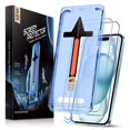 thumbnail image 1 of Protector de pantalla MAGIC JOHN de cristal templado para iPhone 15 de 6.1 pulgadas, 1 of 6