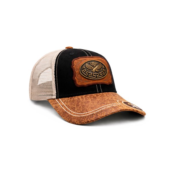 KNITE Gorra Trucker Hombre Águila Real Vaquera Herraje Metálico Rancho Buchona