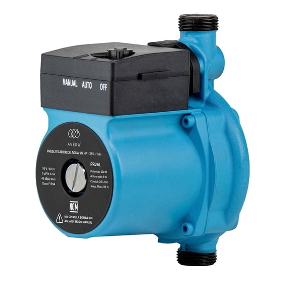 Bomba 26L Presurizadora de Agua Avera PR26L Domestica Mejora la Presión