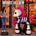 thumbnail image 4 of Inflable Halloween Unicornio Esqueleto 1.6 M Luz Led Jardin Exterior, 4 of 6