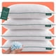 thumbnail image 1 of 4 Pack Almohadas Dreamlab Cloud Pillow, Funda Bambú, Altura Ajustable, Memory Foam y Microfibras, Hipoalergénica, Certificaciones, 4 Pzs Estándar (45cm x 64cm), 1 of 9
