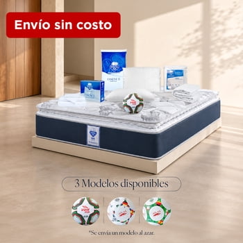 Colchón Individual Spring Air Smith + 2 Almohadas + Cubre Colchon + Sabanas + Balón Voit