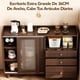 thumbnail image 4 of para Cocina, Armario de Cocina, Gabinete de Almacenamiento con 2 Puertas y 3 Cajones, Mueble Aparador para Sala de Estar, Comedor, 100 * 92 * 36cm (Marron Oscuro), 4 of 10