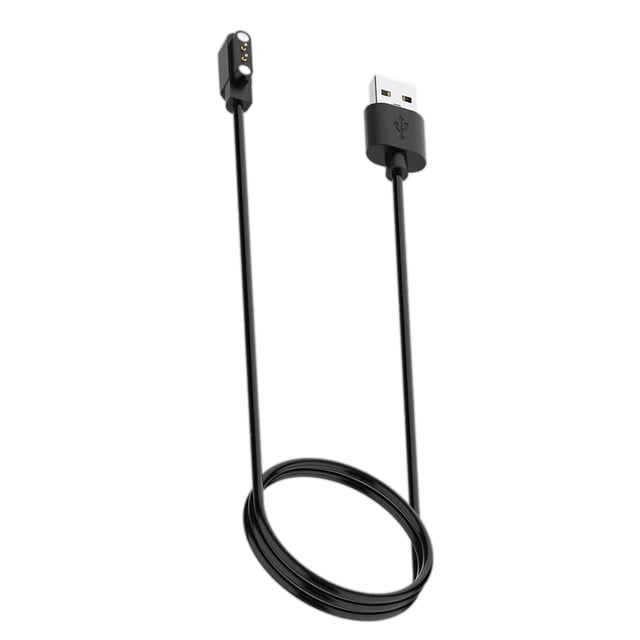 Cable cargador de 2 pines para reloj inteligente Noise Colorfit, repuesto universal y duradero. Negro