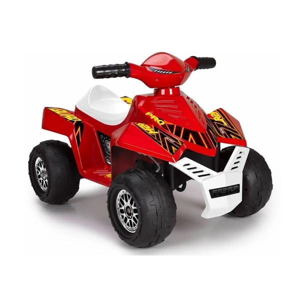Montable Eléctrico Quad Racy Pro Roja 6v De Feber Rojo