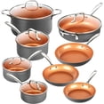 thumbnail image 1 of Gotham Steel Pro Juego de Batería de Cocina Premium con Anodizado Duro de 13 Piezas Juego de Ollas y Sartenes Juego de Batería de Cocina sin PFOA Apto para Lavavajillas, 1 of 7