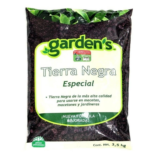 Tierra Negra Especial Garden's para Macetas, Macetones y Jardineras 3.5 Kg