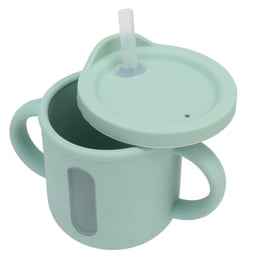 Taza De Entrenamiento Para Niños Pequeños Vasos Para Sorber De Silicona Con Asas Dobles