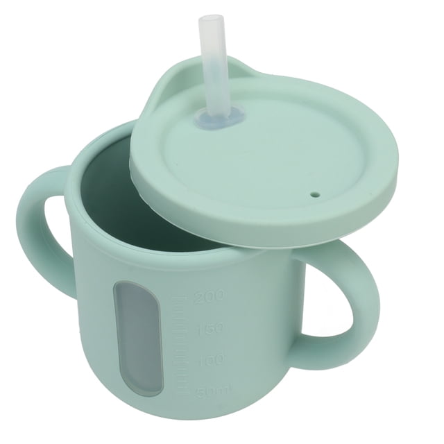 Taza De Entrenamiento Para Niños Pequeños Vasos Para Sorber De Silicona Con Asas Dobles