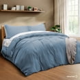 thumbnail image 2 of Juego de Funda para Edredon Duvet Dreamlab, Tamaño King Size, Color Azul Mezclilla, 3 Piezas, 2 of 9