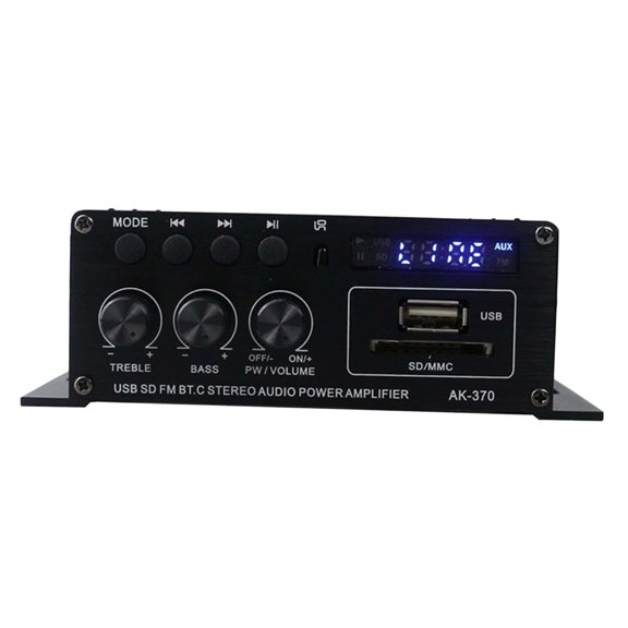 Amplificador Bluetooth Para Tienda De Cine En Casa Amplificador De Potencia De Audio De 2,0 Canales