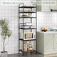 thumbnail image 4 of Estante Organizador Metálico De 6 Niveles De Cocina Baño Xtellar negro, 4 of 4