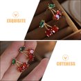 thumbnail image 3 of TABLZONE 1Par Aretes De Cereza Y Atractivos Para Mujer Con Material Resistente, 3 of 8