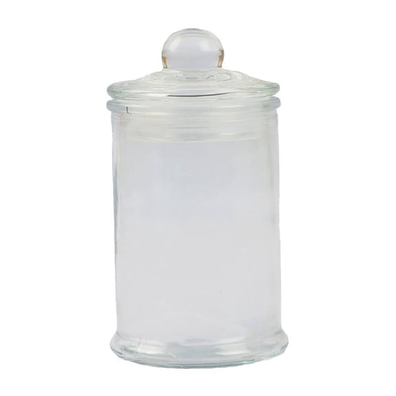 Brocal Prichos con Tapa Cilindro Liso Chico Transparente
