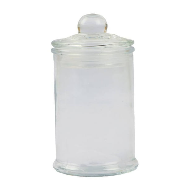 Brocal Prichos con Tapa Cilindro Liso Chico Transparente