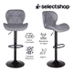 thumbnail image 2 of Set De 4 Bancos De Cocina Barra Silla Taburete Respaldo Alto, 2 of 7