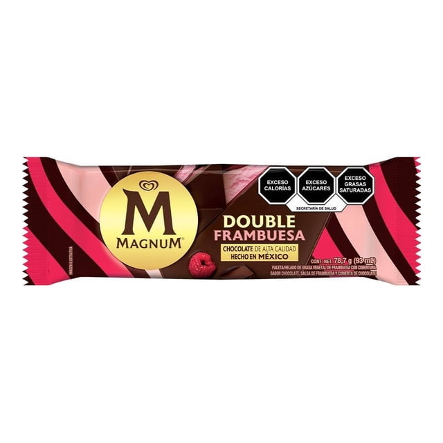 Paleta helada Magnum double frambuesa 93 ml