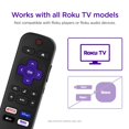 thumbnail image 2 of Control remoto Roku (producto oficial del fabricante) | Control remoto de TV con controles de TV, configuración simple y accesos directos a aplicaciones preestablecidas: control remoto de reemplazo co, 2 of 5