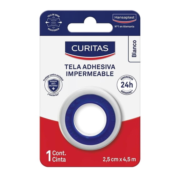 Tela Adhesiva Sedasiva de Seda Sintética Hipoalergénica 2.5 cm x 5 m