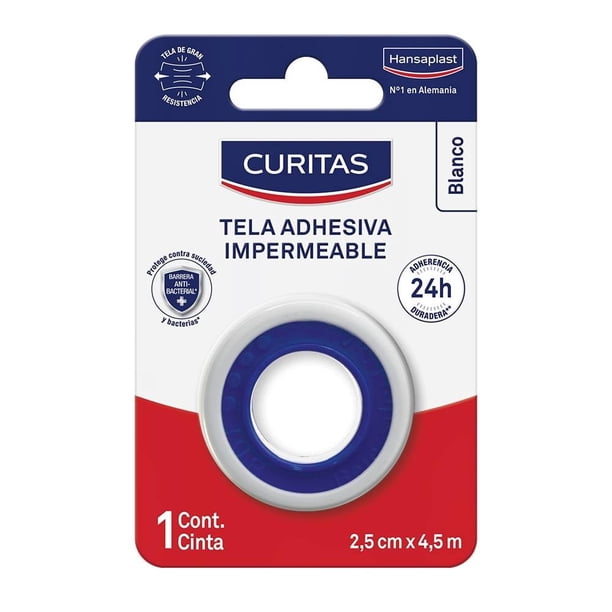 Tela Adhesiva Sedasiva de Seda Sintética Hipoalergénica 2.5 cm x 5 m