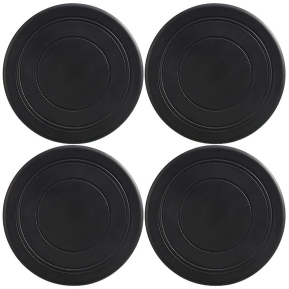 Frisbee de vuelo estable FlyBixBlack 4 Piezas Discos voladores Silicona Ø18 cm Negro.