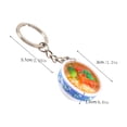thumbnail image 3 of Herramientas y mejoras para el hogar Llavero con forma de cuchara de arroz y tapa de comida simulada, juguete de comida simulada, cuenco pequeño de porcelana azul y blanca, colgante, bolsa de arroz se, 3 of 8