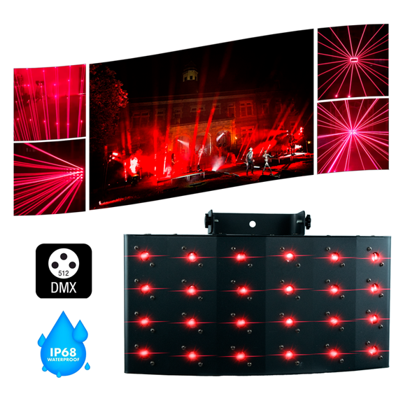 Efecto Laser Fat Rojo 100mw Smr Pro Vector Dmx