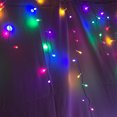 thumbnail image 1 of Cascada De Luces Led Navideña Decorativa Multicolor 300 Focos 8 Funciones Navicolors  Cable Blanco 6 m, 1 of 4