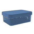 thumbnail image 1 of Caja con Tapa 11 Litros Plastic Trends Modelo Paris Color Azul Plumbago, 1 of 4