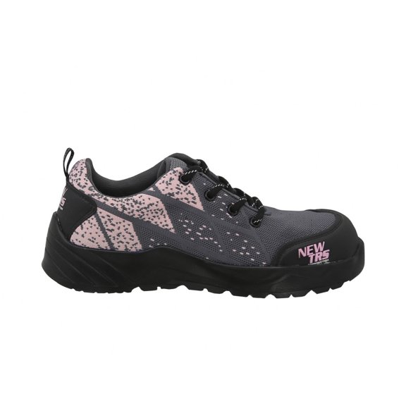 Bota Industrial de trabajo New Trs 412 Textil Rosa Con Casco Poliamida