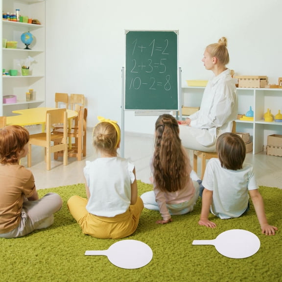 BESTYASH 2Ud Pizarra De Mano Para Respuestas Con Doble Ideal Para Clases Y Enseñanza